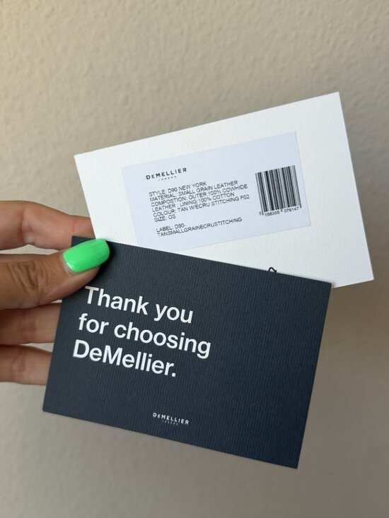 NEW DeMellier The New York Tote Bag in Tan Small Grain Leather - Picture 10 of 10